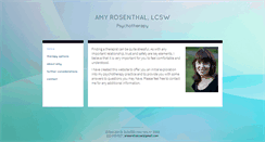 Desktop Screenshot of amyrosenthalpsychotherapy.com