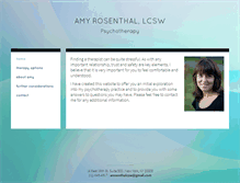 Tablet Screenshot of amyrosenthalpsychotherapy.com